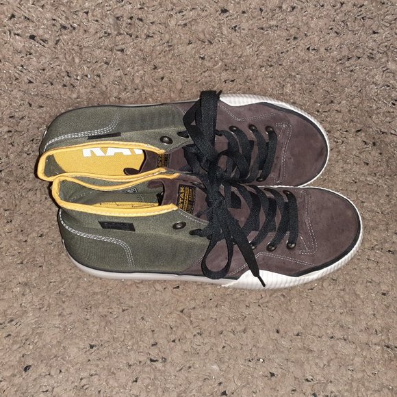 G-STAR RAW-Rackam Roofer-Fabric/Suede Hi-Top Sneakers-Colorblock-Sz 12-Near Mint - Picture 6 of 7